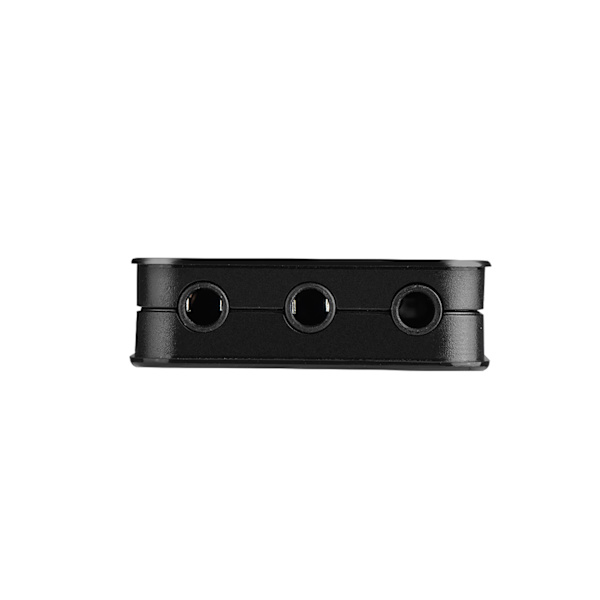 USB 2.0 Hub TIL 3 port USB 2.0 + Hovedtelefon  Mikrofon w 7.1CH Lydadapter Port Splitter Sort