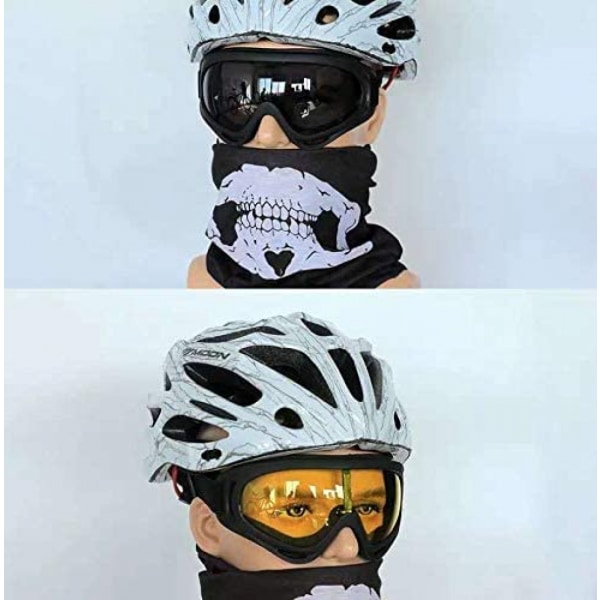 Motorcykelbriller - 5-delt sæt - Offroad cykelbriller UV-bestandige taktiske militærbriller skibriller