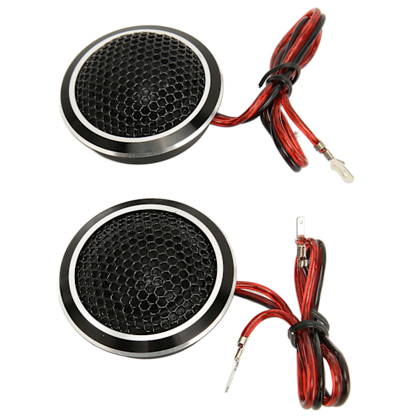 2 stk. bil-diskanthøjttalere, sorte, 25 mm, 150 W, kompakt design, aluminiumslegering, bil-dome-diskanthøjttalere til 2-vejs system