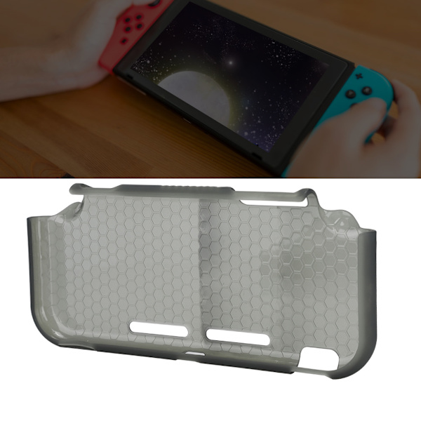 7-i-1 tillbehörssats för Switch Lite-konsol: skyddande fodral + hållare + skyddsfilm + joystick-lock