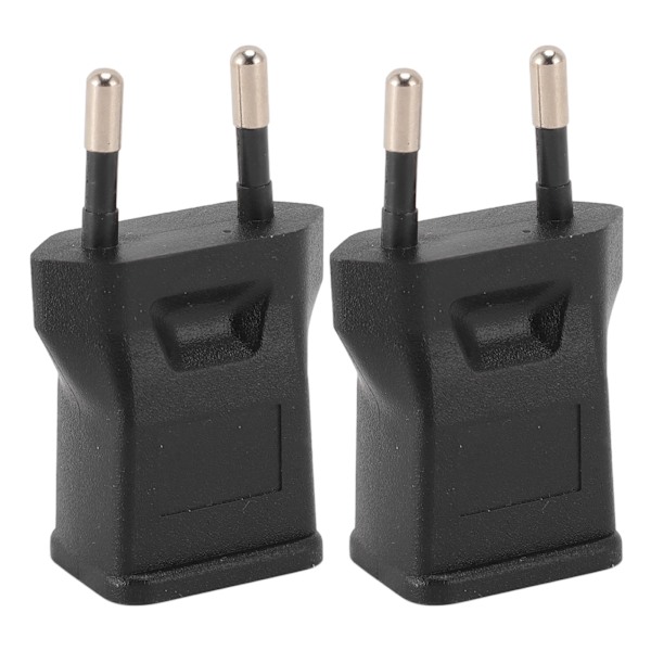 2 kpl  NEMA 1‑15R -virtapistokeadapteri, ammattimainen matkalla käytettävä pistokemuunninadapteri pöytälampulle, kaiuttimelle, LCD-näytölle, tulostimelle 100‑