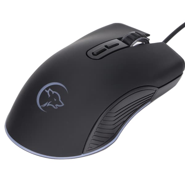 Kablet Gaming Mus 4 Farver 7 Knapper Belyst Computer PC Kablet Gaming Mus Sort