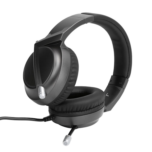 AJAZZ Hodetelefoner Kablet OverEar Gaming Støydempende Headset med RGB Lyseffekt AX365(Svart )