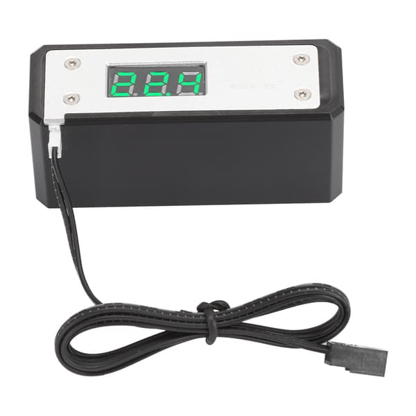 Vandkøling Digital Termometer Høj Nøjagtighed G1/4 Sølv Panel Rød/Blå/Grøn/Hvid DisplaySølv Panel + Grøn Display