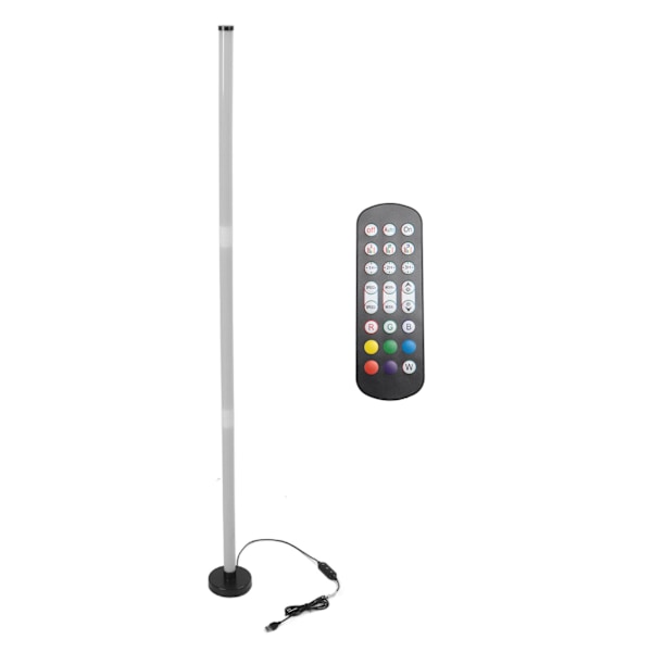 RGB gulvlampe med fargeskiftende LED hjørne gulvlampe musikksynkronisering 1000 dimbare moduser gulvlampe med fjernkontroll for rom bar