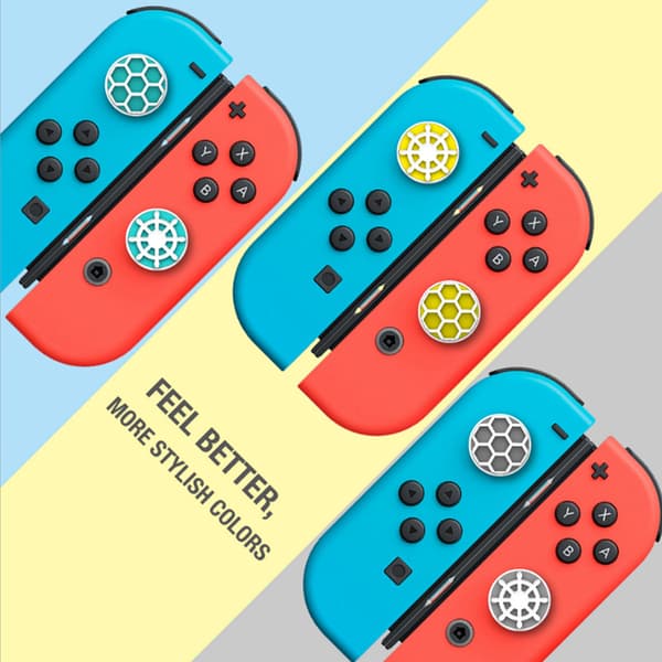Tommelfingergreb Sæt Joystick Cap Silikone Controller Beskyttelse Skridsikker Hætte til Switch Lite(Ror Grøn)