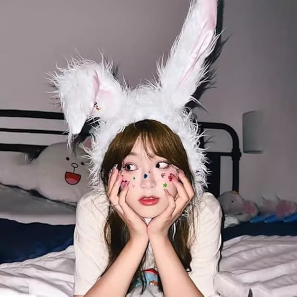 Sööt Bunni Mütsi Kõrvad Peapael Mütsi Jänese Cosplay Foto Rekvisiidid Naljakas Rekvisiidid Pehme Uudsus Riietus Üles Peo Sündmused Kostüüm