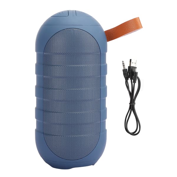 Vattentät Mini Bärbar Subwoofer Bluetooth Trådlös Högtalare Låda Blå
