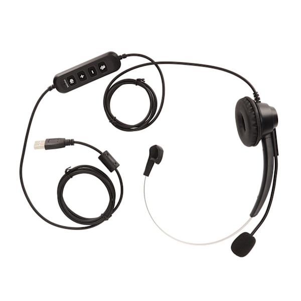 Business Headset ENC Aktiv Støjreduktion Enkelt Øre Volumen Justerbar Mute Kontrol Telefon Headset