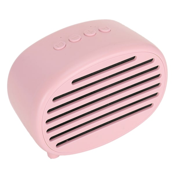 W2 Trådlös Bluetooth Bärbar Musik Högtalare Macaron Retro Fashion USB Subwoofer Rosa