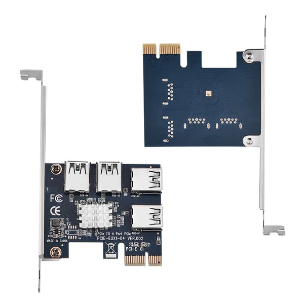 PCI-E 1 til 4 porte PCI Express USB 3.0 udvidelseskort adapterkort
