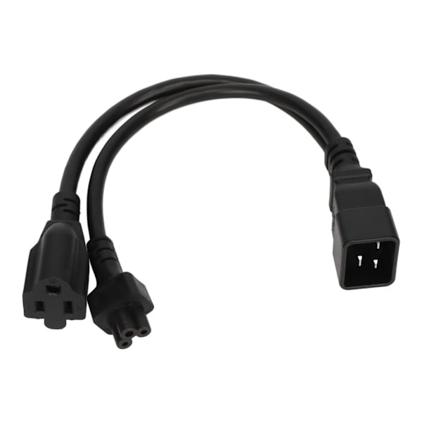 IEC320 C20 til IEC320 C5 5 15R Strømkabel Han til Hun Standard Heavy Duty Y Splitter Adapter Kabel  125‑ 1.0ft