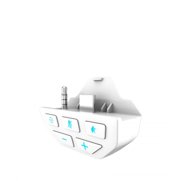 Spillkontrollforsterker for spillkontrollere Spillpad-hodetelefonadapter for Xbox One S/X(hvit)
