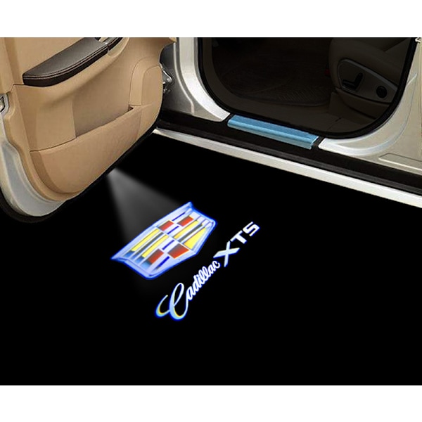 Lämplig för Cadillac Välkomstljus ATS XTS SRX CT6 XT4 Projektorlampa Lasermodifierade Dörrljus (2-pack)