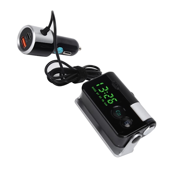 BC73 Bil PD/QC3.0 Oplader Håndfri FM-sender Multifunktion Bluetooth MP3-afspiller