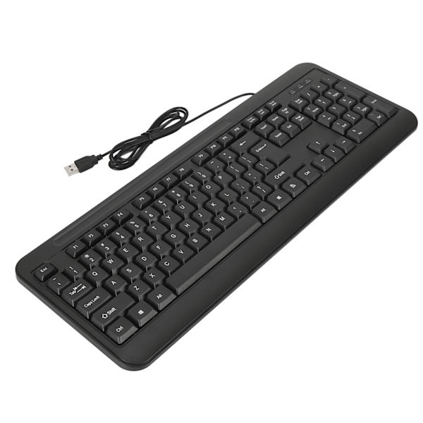 USB-kablet tastatur 104 taster Stille skriving Ergonomisk fullstørrelse Business datamaskintastatur for OS X PC for Windows 10 8 7