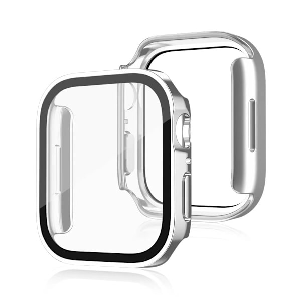 2 kpl koteloa Apple Watch Series 4/5/6/SE 44mm:lle karkaistusta lasista valmistetulla näytönsuojalla, ultraohut iskunkestävä HD-kirkas kalvosuoja