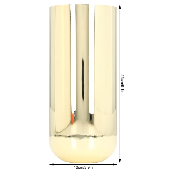 Rustfrit stål blomster vase dekorativ guld floral cylinder vase til hjem bryllup