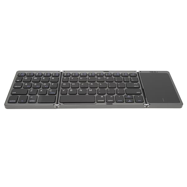 Foldbart Bluetooth-tastatur - Bærbar trådløst sammenleggbart tastatur med berøringsplate for Windows for Android