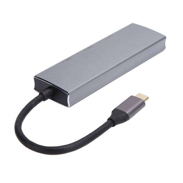 Hubb USB 3.0 4-portars typ C multipeladapter med 4K-utgång 4 i 1 bärbar universell splitter