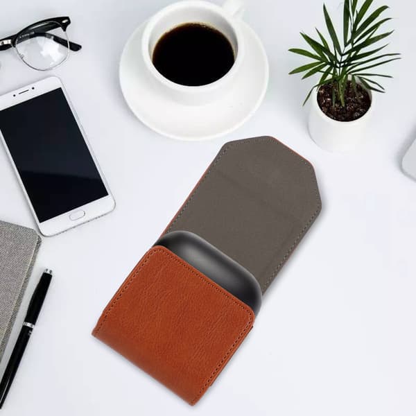 Edgefold PU læder headset beskyttende cover til Powerbeats Pro Bluetooth headset (Brun)