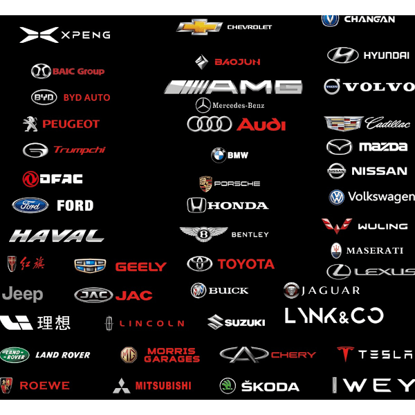Bildekorativa klistermärken, bilklistermärken, torkare, centrala kontrollfönster, UV-personliga klistermärken - Porsche/5-pack