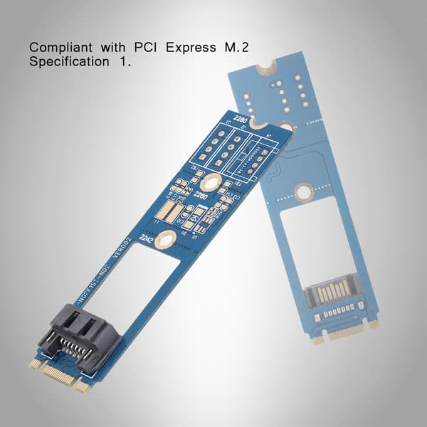 M.2 NGFF til 7pin NGFF til SATA M.2 til SATA SATA Konverter Adapter