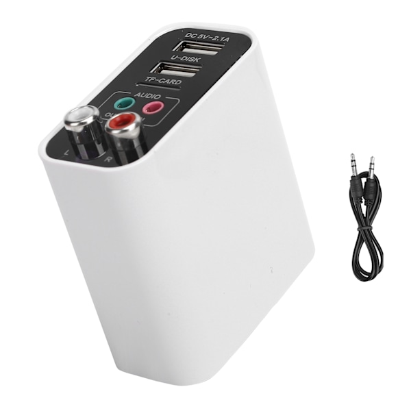 Bluetooth-adapter Bluetooth 5.0-modtager-sender 3,5 mm til trådløs AUX-lyd 110-240V Standard EU-stik