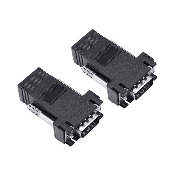 10 Pcs VGA to RJ45 Extender Adapter CAT5E CAT6 Ethernet Cable Connector Male