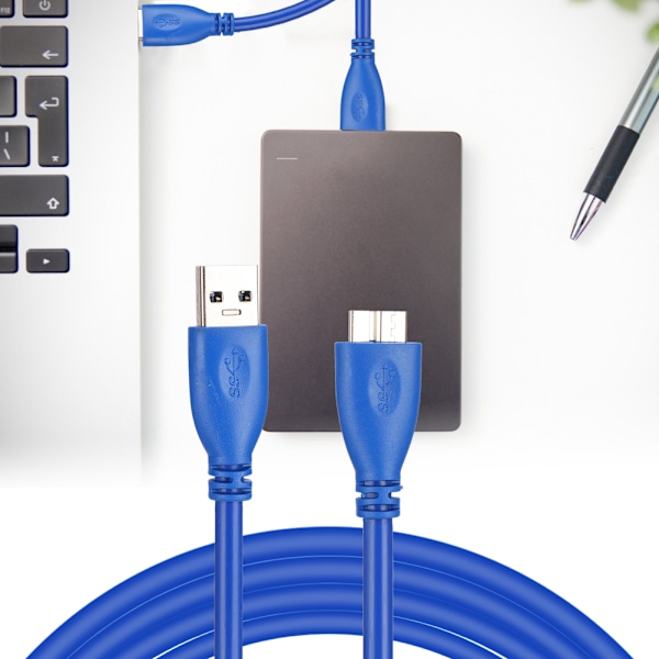 USB-datakabel USB3.0-A/B Micro A/B hann for datamaskin PC-skriver harddisk 1,5 m