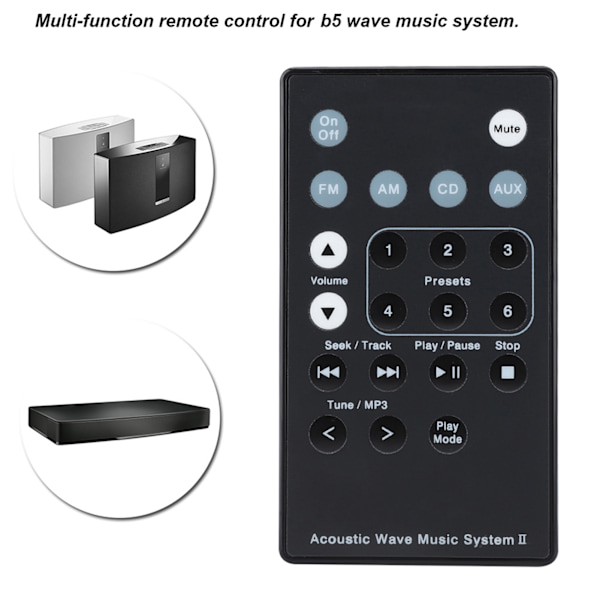 Multifunktionsfjernbetjening til b5 Wave Music System Radio CD