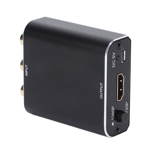 RCA til HD Multimedia Interface-omformer 1080P Mini AV-adapteromformer for PS2 DVD-spillere