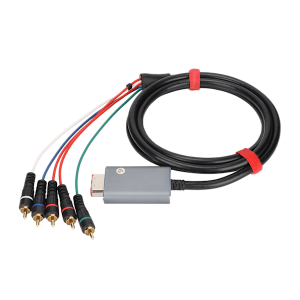 Komponentkabel 1,8 m/5,9 fod Dobbelt afskærmet Plug and Play Digital AV Output Komponent 5RCA YPbPr-kabel til GameCube