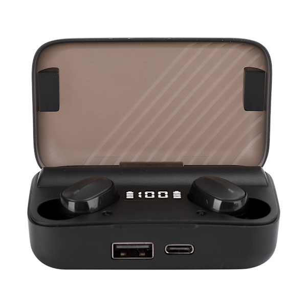 TWS M12 Trådlösa Öronproppar Bluetooth 5.0 LED-display Hörlurar Vattentäta S12 HeadsetA9