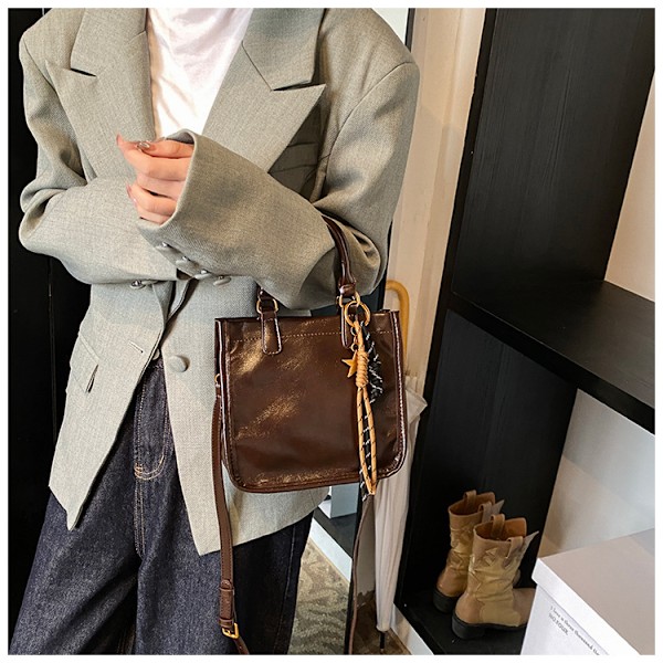 Skuldertaske Crossbody Firkantet Håndtaske Tote Dame Tasker Niche Små Tasker Kvinde Pendler Taske Tote Taske
