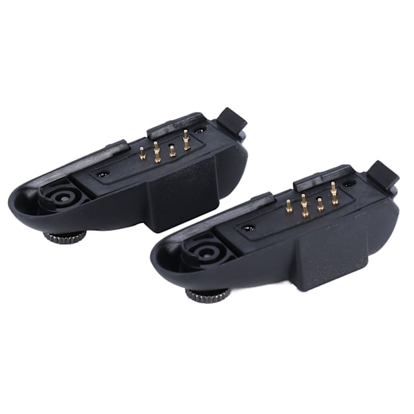 2 stk Walkie Talkie 7 Pin til 2 Pin Headset Adapter Bærbar Audio Headset Adapter for GP328 GP340