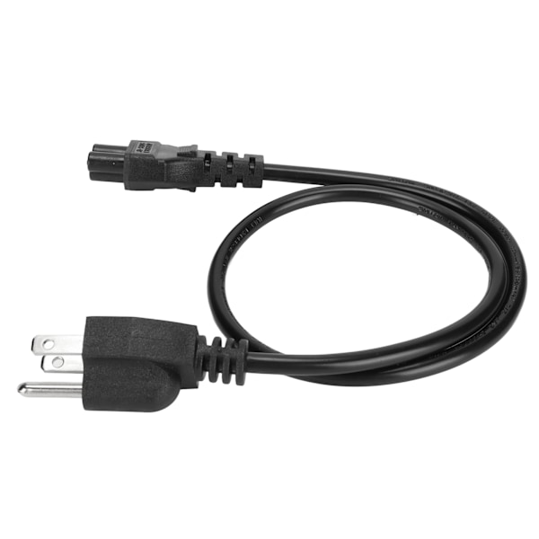 0,6 m bärbar dator strömkabel Nema 5-15P hane till IEC320 C5 hona bärbar dator strömkabel för 3-polig bärbar dator AC-adapter 100-240V