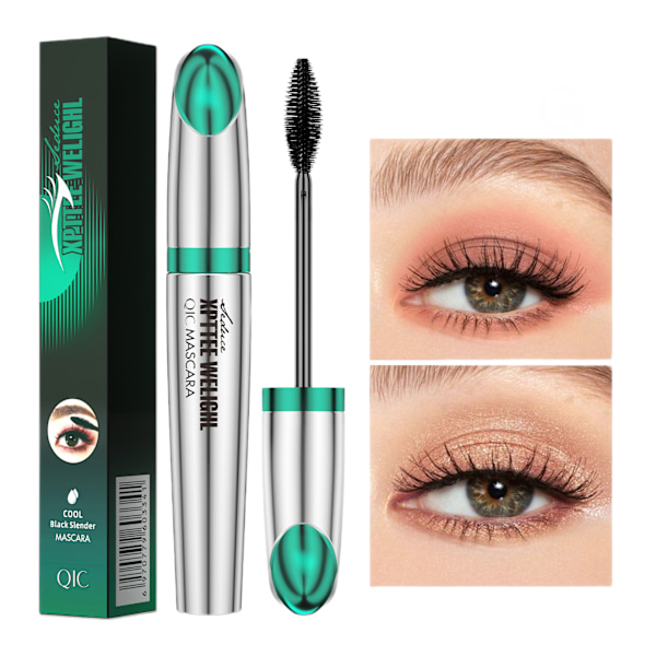 Tyk og krøllende mascara vandtæt, svedtæt og ikke-udtværende 4D mascara, velegnet til fester, fødselsdage, dates