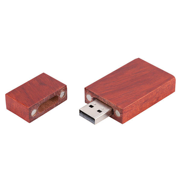 Rosewood Trä Skal USB 2.0 Flash Minne Stick Lagring Stick Med Box U Disk 128GB