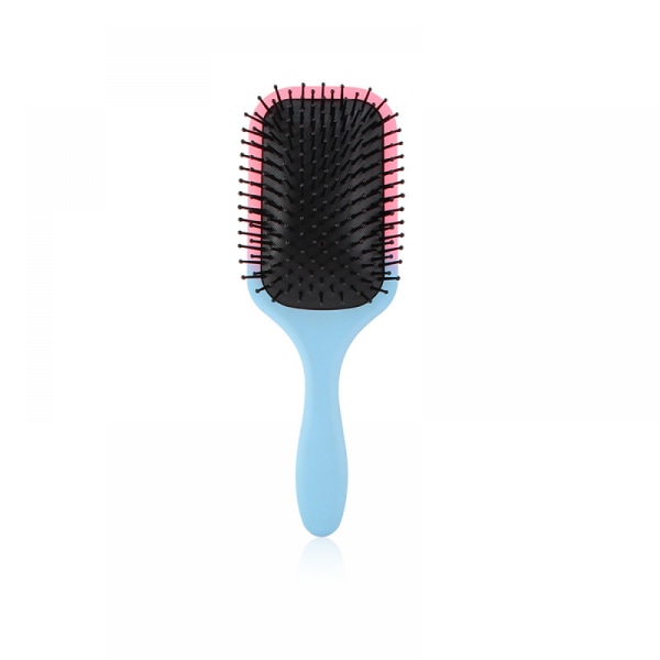 Sett med 2 gradient fargeputekam for vått og tørt hårgrep Myke børster for antistatisk og frizz luftputekam for kvinner jenter, spiss hale