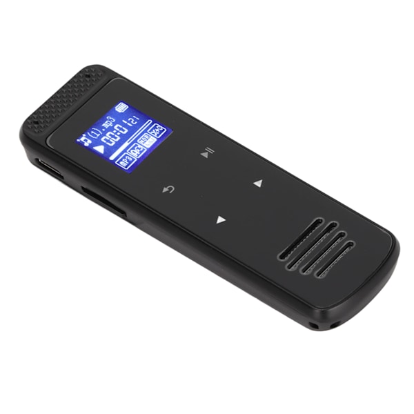 Mini röstinspelare Röst till text AI Smart HD brusreducering Zink legering Röstinspelare för föreläsning Möte Intervju Neutral engelska 16GB