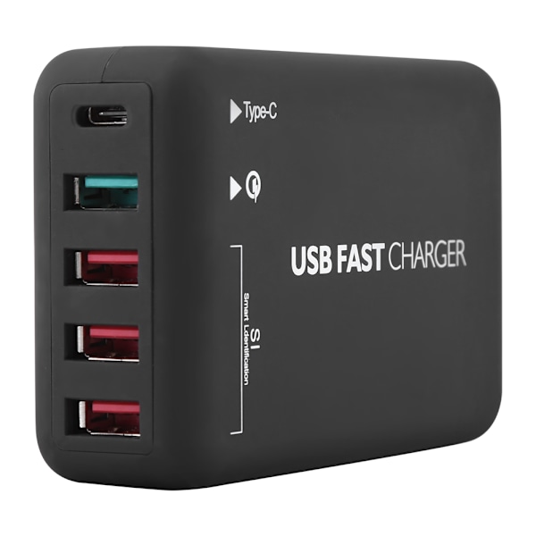 Multiport 4 USB-gränssnitt QC 3.0 USB-väggladdare snabbladdningsstation