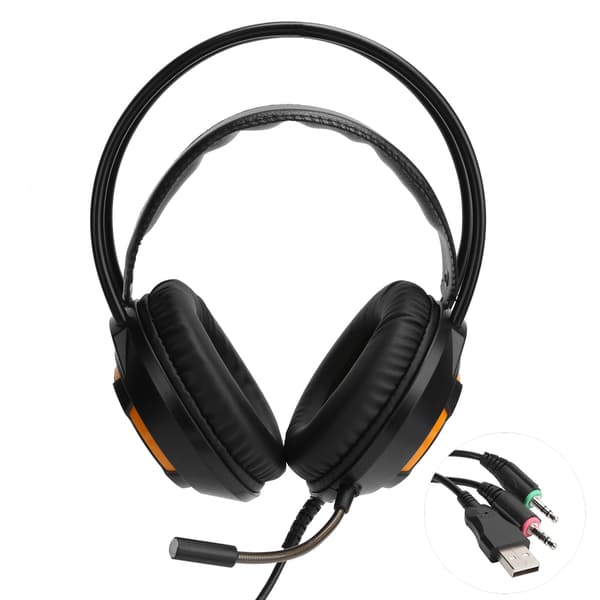 AJAZZ kablet headset over ear støjreducerende gaming headset med 3,5 mm interface AX120 (sort)