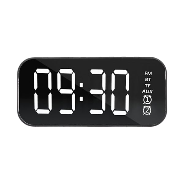 Bärbar Mini Alarmklocka Högtalare FM Trådlös Bluetooth Högtalare Stöd Plugin-kort