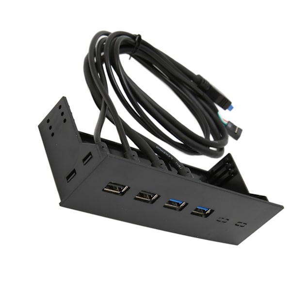 5,25 tommer USB 3.0 frontpanelhub 4 porte 5 Gbps højhastighed 19-bens USB frontpanelhub til pc