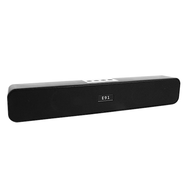Computer Bluetooth-højttaler Stereo Høj Lyd Rustfrit Stål Bærbar Højttaler med Lys til Hjemmefest