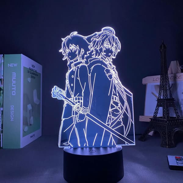 Lys LED Anime Code Geass 3D nattlys LED Kreativ soveromsdekorasjon Lys Barneromdekorasjon