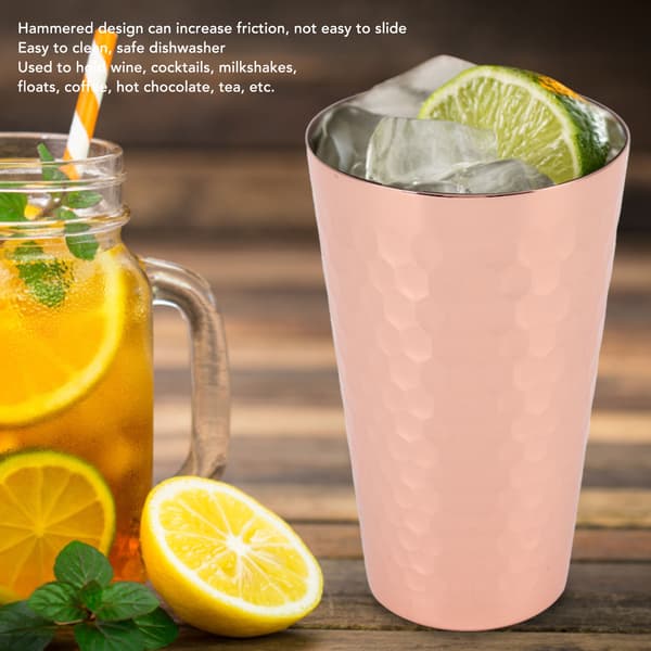 Drikkekop 304 Rustfrit Stål Hammered Multipurpose Moscow Mule Krus til Bar Hjem Platering Copper