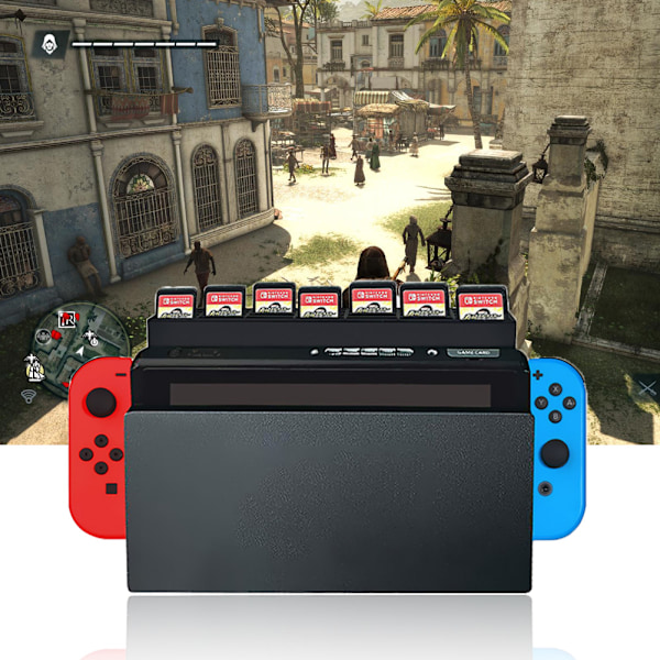 Nintendo Switch NS -korteille tarkoitettu korttipelilaatikko, jossa on tilaa 28 pelille