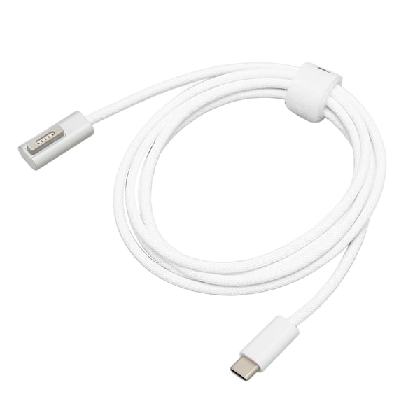 Typ C till Magsafe-kabel 1,7 m vävtråd Typ C till Magsafe 1/2 adapter PD 100W laddningskabel för OS bärbar dator Typ C till Magsafe 2 T-huvud